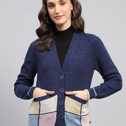 Monte Carlo Women Ribbed Woollen Cardigan-image-25