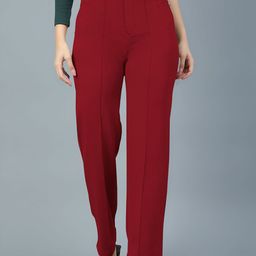 Dream Beauty Fashion Women Straight Fit High-Rise Easy Wash Pleated Trousers-picture-45