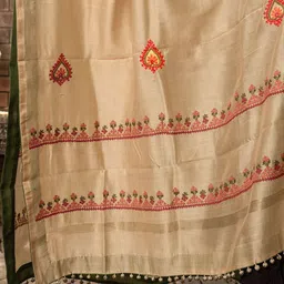 craftroots Embroidered Dupatta with Thread Work image 3
