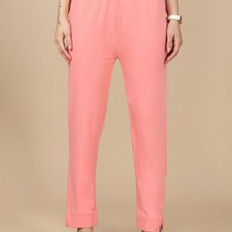 indian flower Women Original Easy Wash Trousers-image-44