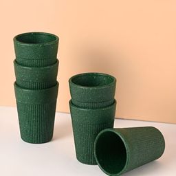 eha Green Solid Matte Cups Set of 6 Cups-image-27
