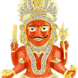 Kulin Orange Metal Religious Figurine Showpiece-picture-13