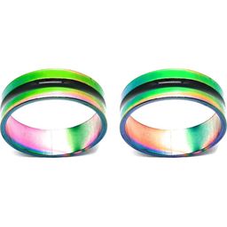 Dynamic Retail Global Set of 2 Rings for Men & Women, Green-Green Alloy Ring ()-image-80
