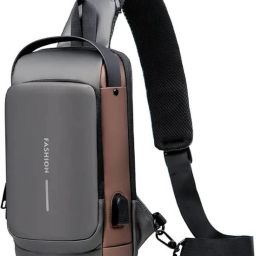 KRIFTY Waist Bag for Men & Women Crossbody Shoulder Bag with USB Charging Port Sling Chest Bag for Men & Women-image-71