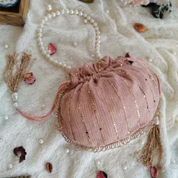 LABEL KANUPRIYA Embellished Potli Clutch-22