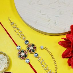 JN HANDICRAFT Red Rakhi-image-87