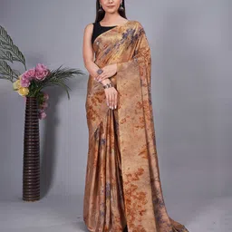 KALINI Floral Printed Pure Chiffon Ready to Wear Saree-image-42