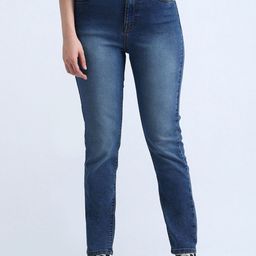Flying Machine Women Slim Fit High-Rise Light Fade Stretchable Jeans-image-27