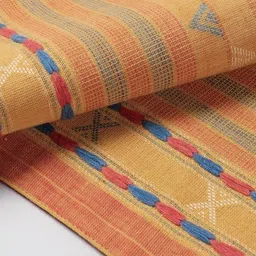 Eyaas Yellow & Red Woven Design Pure Cotton Rectangular Table Runner image 2