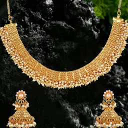 Shayna Gold-Plated Alloy Jewellery Set-image-44