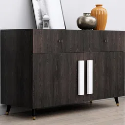 HEXA RED Brown Engineered Wood Storage Cabinet-56