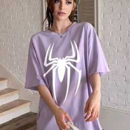 TOGS & TERRE Graphic Printed Round Neck Organic Cotton Oversized T-shirt-picture-41