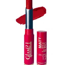 GLAM21 Matte Pro Ink Non Transfer Long Lasting Bullet Lipstick - 3 g - Red Creame 06-51