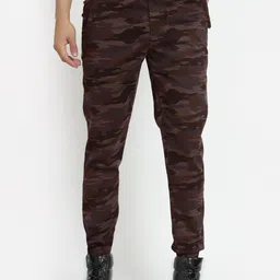 SAPPER Men Camouflage Printed Relaxed Joggers Trousers-image-54
