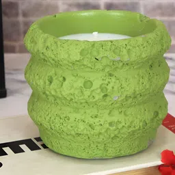 TIED RIBBONS Green Gardenia Scented 14-16 Hours Burn Time Jar Candle-92