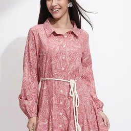 ESPYR By Tokyo Talkies Women Printed Fla Shirt Dress-picture-18