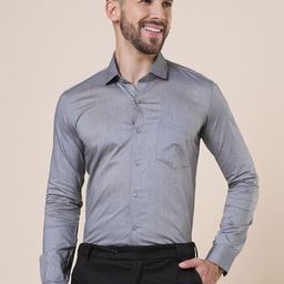 John Philips Premium Cotton Spread Collar Casual Shirt-image-6