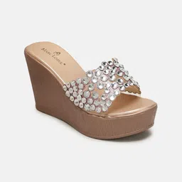 Marc Loire Women Embellished Wedge Heel Sandals-image-83