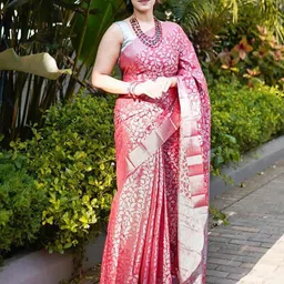 AMRUTKALA SAREES Woven Design Zari Banarasi Saree-image-36