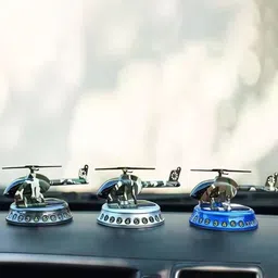 AUGEN Solar Helicopter Design Rotating Car Air Freshener-21