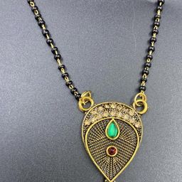 Psight Gold-Plated Artificial Beads Mangalsutra-image-31