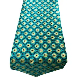 Pink Parrot Green & Black Ethnic-Motif Jacquard Silk Table Runner With Tassels-37