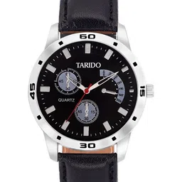 TARIDO Men Patterned Dial & Straps Analogue Watch TD1167SL01-15