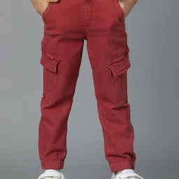 TALES & STORIES Boys Slim Fit Easy Wash Joggers Trousers-image-30