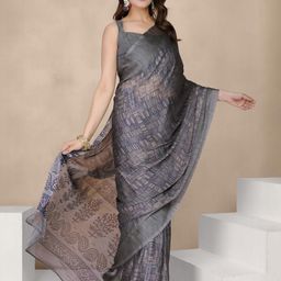 KALINI Poly Chiffon Saree-image-74