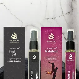 WILDPLAY Set Of 2 Mohabbat & Black Oud Alcohol Free Perfume - 8 ml Each-15