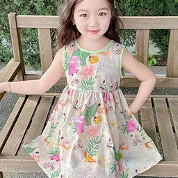 LULU & SKY Tropical Print Empire Dress-picture-3