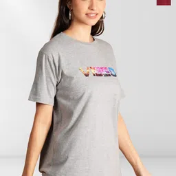 NEYSA Women Typography 2 Printed Extended Sleeves T-shirt-image-95