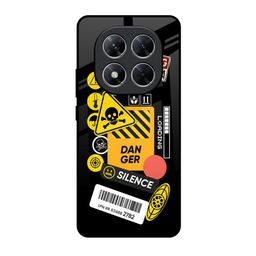 QRIOH Danger Signs Poco X7 5G Impact Resistant Back Case-image-8