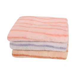 LOOM LEGACY 3-Pcs Blue & Peach Striped Kitchen Towel-image-23