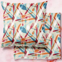 ArtzFolio Multicoloured Set of 2 Square Cushion Covers-10