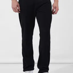 The Indian Garage Co Men Textured Straight Fit Trousers-image-37