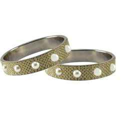 Vidhya Kangan Gold-Toned Brass Bangles-image-35