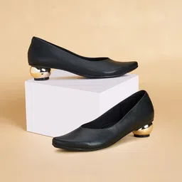 Forever Glam by Pantaloons PU Wedge Pumps with Bows-18
