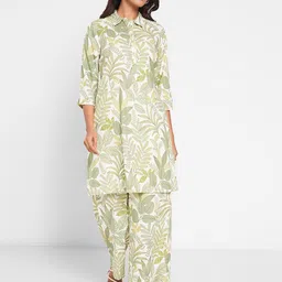RANGMANCH BY PANTALOONS Women Floral Printed Regular Kurta with Trousers-picture-47