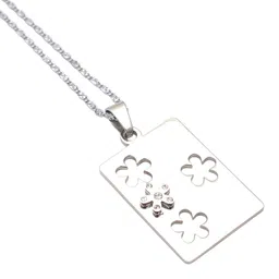 SANAA CREATIONS Silver-Plated Contemporary Artificial Stones Studded Pendant with Chain-7