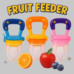 BPA-Free Baby Fruit Nibblers – Set of 3 Silicone Self Feeding Pacifiers Feeder-image-35