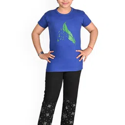 BAESD Girls Printed Pure Cotton Tshirts Pyjamas Night suits-picture-31