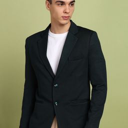 FUBAR Notched Lapel Slim-Fit Single Breasted Blazer-picture-12