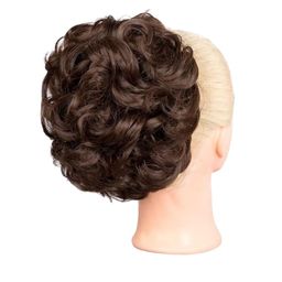 vister Wavy halo Bun Hair Extension - 6 Inch - Brown-31