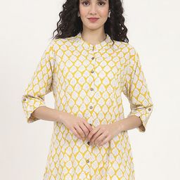 Divena Women Floral Print Mandarin Collar Roll-Up Sleeves Shirt Style Top-image-81