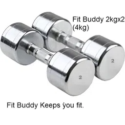 HackerX Set Of 2 Fixed Weight Dumbbell - 2kg Each-48