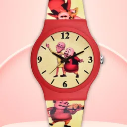 VIRAKTI Kids Printed Dial & Silicon Straps Analogue Watch KID-25-V-1