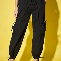 DIMPY GARMENTS Women Relaxed High-Rise Cargos Trousers-image-29