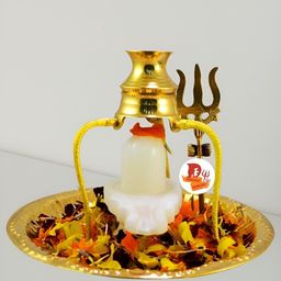 DARIDRA BHANJAN White Religious Figurine Showpiece-image-95