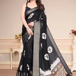 SUPERLAXMI Tie and Dye Dyed Zari Bandhani Saree-38